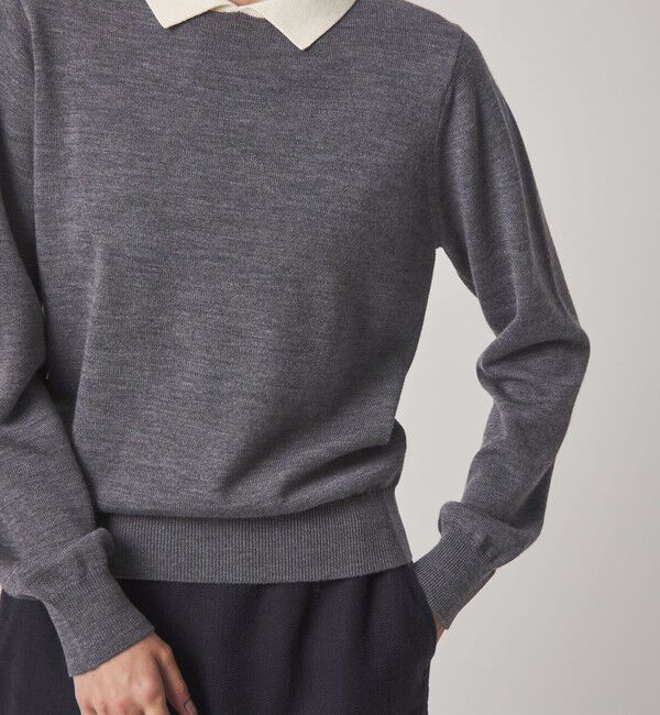 STEVEN ALAN「＜Steven Alan＞ウール ミックス ポロカラー ニット」|ニット・セーター|