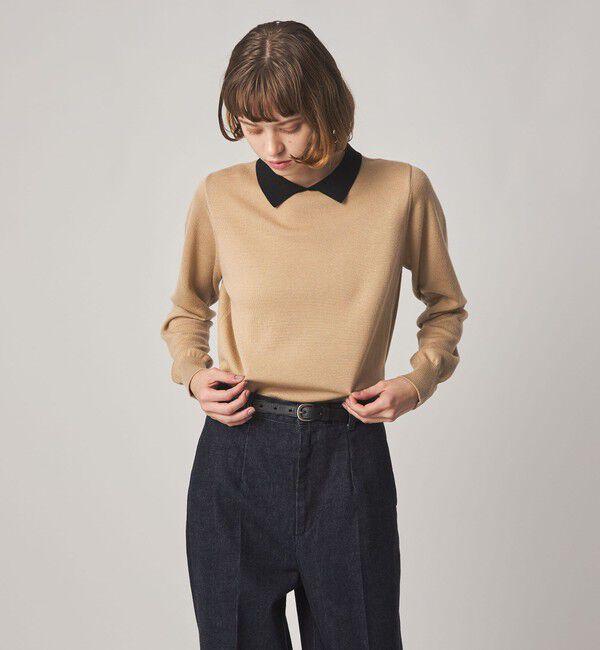 STEVEN ALAN「＜Steven Alan＞ウール ミックス ポロカラー ニット」|ニット・セーター|