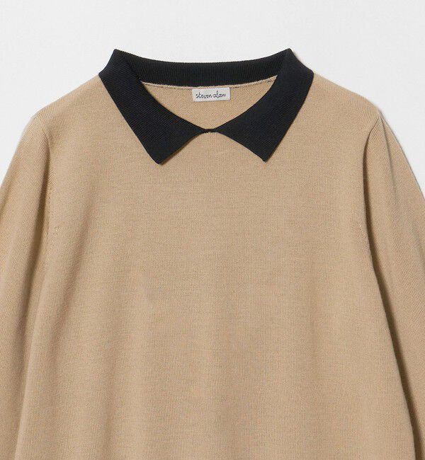 STEVEN ALAN「＜Steven Alan＞ウール ミックス ポロカラー ニット」|ニット・セーター|