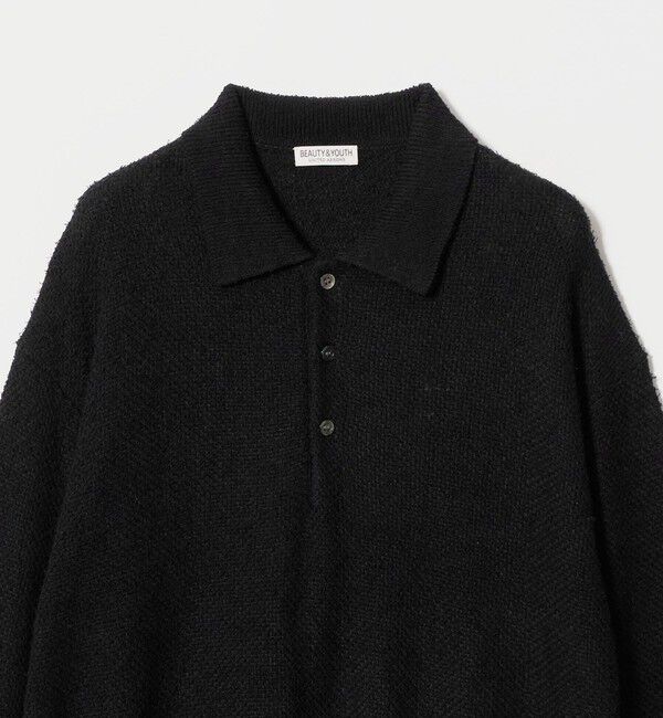 BEAUTY&YOUTH UNITED ARROWS「ニュアンス カール 3B ポロニット ウォッシャブル」|ニット・セーター|