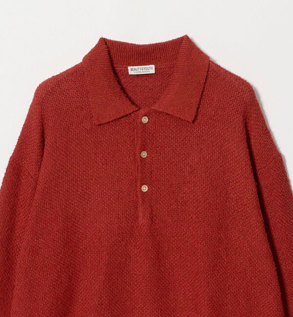 BEAUTY&YOUTH UNITED ARROWS「ニュアンス カール 3B ポロニット ウォッシャブル」|ニット・セーター|