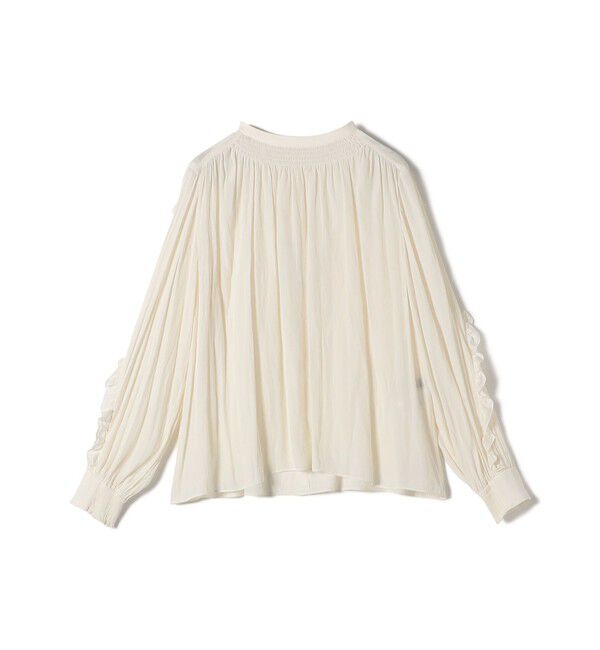 SHIPS for women「〈手洗い可能〉割繊 フリル デザイン ブラウス 24SS ◇」|シャツ・ブラウス|