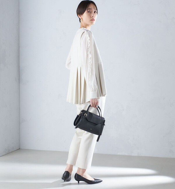 SHIPS for women「〈手洗い可能〉割繊 フリル デザイン ブラウス 24SS ◇」|シャツ・ブラウス|