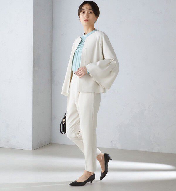SHIPS for women「〈手洗い可能〉割繊 フリル デザイン ブラウス 24SS ◇」|シャツ・ブラウス|