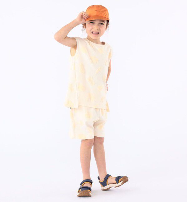 SHIPS KIDS「SHIPS KIDS:100cm～130cm / パイル ジャカード ノースリーブ TEE」|タンクトップ|