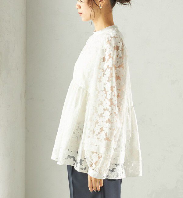 SHIPS for women「〈手洗い可能〉IPEKER オパール 加工 ブラウス（セレモニー対応可）」|シャツ・ブラウス|
