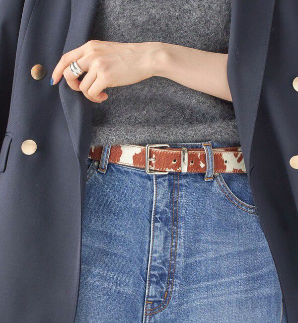 SHIPS for women「30mm ハラコ ベルト」|ベルト|