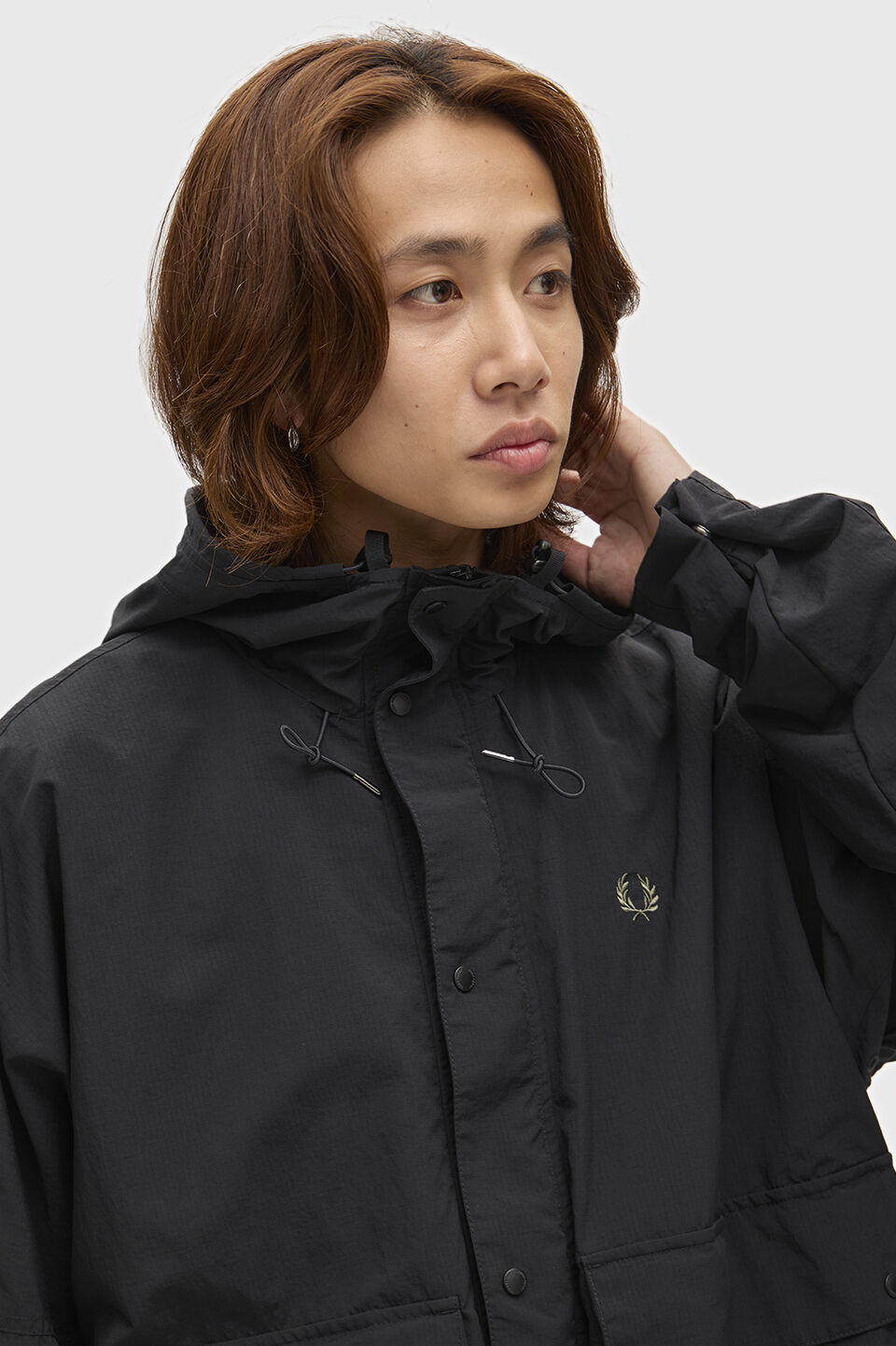FRED PERRY 「FRED PERRY／Cropped Ripstop Parka／クロップドリップストップパーカ」|ブルゾン・スタジャン|
