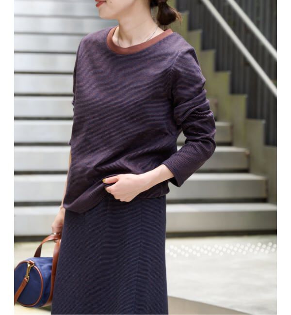 OUTDOOR PRODUCTS Usual Things「≪予約≫リンガーボーダーロンTEE セットアップ対応」|Tシャツ・カットソー|