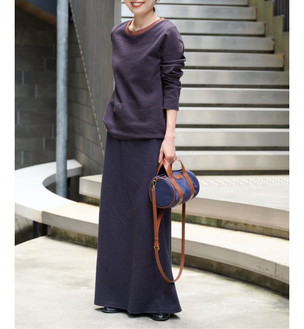 OUTDOOR PRODUCTS Usual Things「≪予約≫リンガーボーダーロンTEE セットアップ対応」|Tシャツ・カットソー|