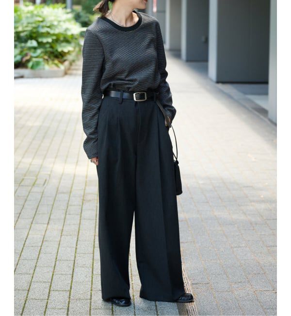 OUTDOOR PRODUCTS Usual Things「≪予約≫リンガーボーダーロンTEE セットアップ対応」|Tシャツ・カットソー|
