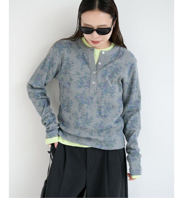 OUTDOOR PRODUCTS Usual Things「≪予約≫miller ex flower waffle henly Tee」|Tシャツ・カットソー|