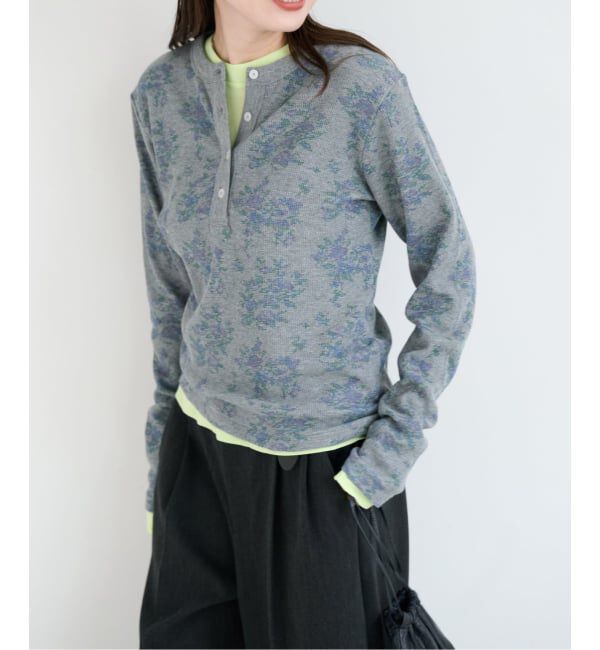OUTDOOR PRODUCTS Usual Things「≪予約≫miller ex flower waffle henly Tee」|Tシャツ・カットソー|