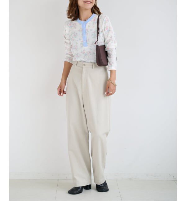 OUTDOOR PRODUCTS Usual Things「≪予約≫miller ex flower waffle henly Tee」|Tシャツ・カットソー|