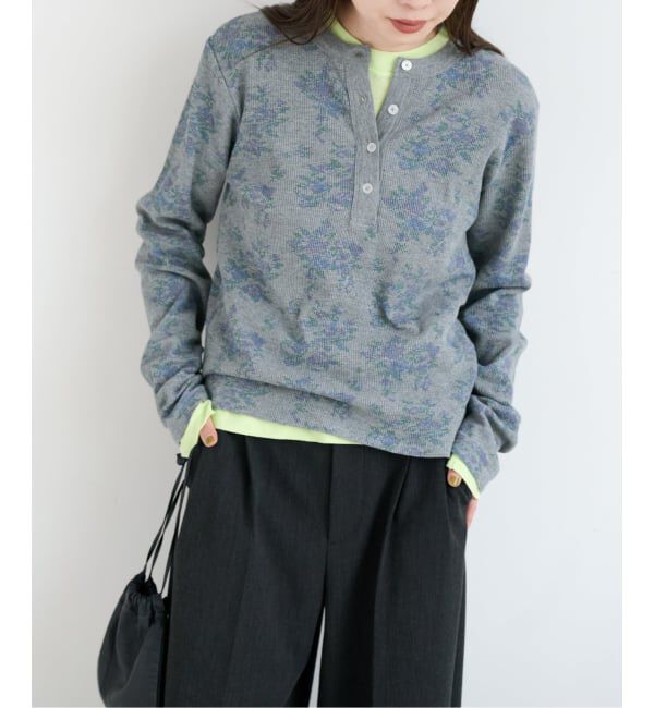 OUTDOOR PRODUCTS Usual Things「≪予約≫miller ex flower waffle henly Tee」|Tシャツ・カットソー|