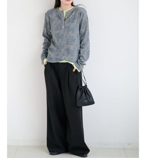 OUTDOOR PRODUCTS Usual Things「≪予約≫miller ex flower waffle henly Tee」|Tシャツ・カットソー|