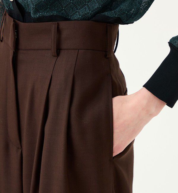 Ballsey「ライトカルゼ 2タックワイドパンツ」|その他|