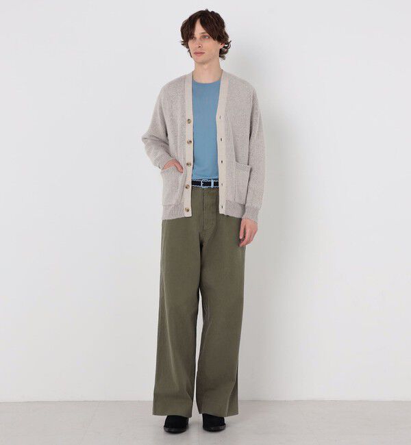 TOMORROWLAND MENS「【WEB先行予約】TOMORROWLAND tricot アルパカ 片畦 Vネックカーディガン」|カーディガン|