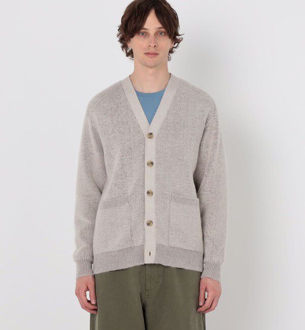 TOMORROWLAND MENS「【WEB先行予約】TOMORROWLAND tricot アルパカ 片畦 Vネックカーディガン」|カーディガン|
