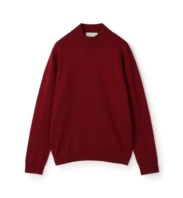 TOMORROWLAND MENS「【WEB先行予約】TOMORROWLAND tricot メリノベーシック モックネックプルオーバー」|ニット・セーター|39 レッド