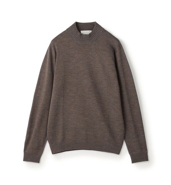 TOMORROWLAND MENS「【WEB先行予約】TOMORROWLAND tricot メリノベーシック モックネックプルオーバー」|ニット・セーター|45 ブラウン