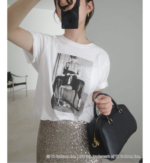 SLOBE IENA「《追加5》GOOD ROCK SPEED SLOBE別注 LIFE PC PHOTO TEE1」|Tシャツ・カットソー|