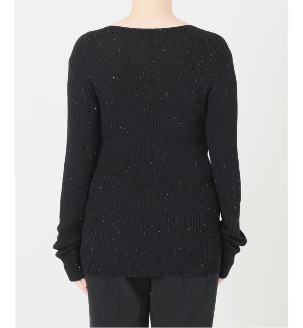 VERMEIL par iena「Sparkle リブニットトップ」|ニット・セーター|
