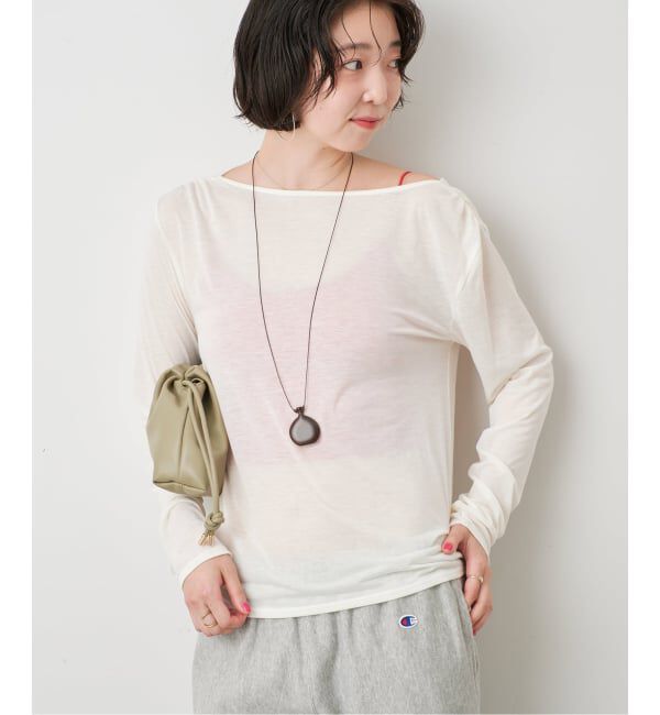SLOBE IENA「2WAYドレープ タイ付きカットソー」|Tシャツ・カットソー|