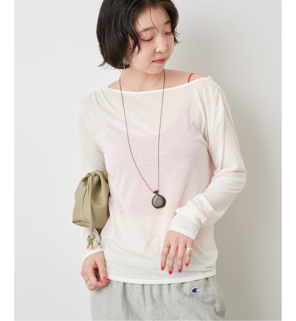 SLOBE IENA「2WAYドレープ タイ付きカットソー」|Tシャツ・カットソー|