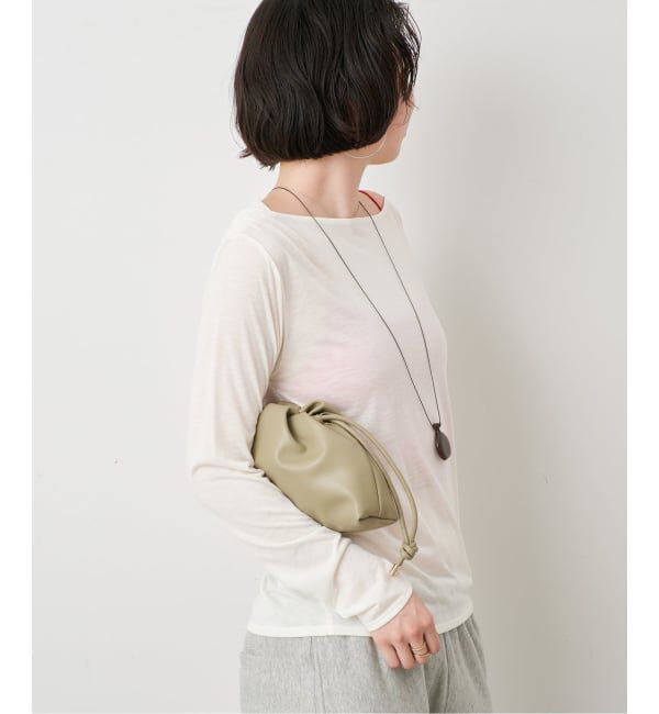 SLOBE IENA「2WAYドレープ タイ付きカットソー」|Tシャツ・カットソー|