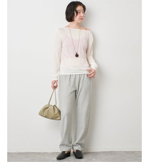 SLOBE IENA「2WAYドレープ タイ付きカットソー」|Tシャツ・カットソー|