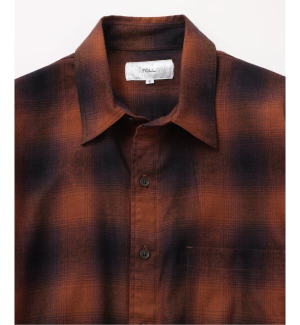 JOURNAL STANDARD「【FOLL / フォル】brushed cotton cashmere check shirt」|シャツ・ブラウス|