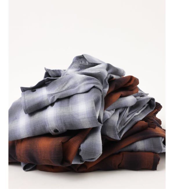 JOURNAL STANDARD「【FOLL / フォル】brushed cotton cashmere check shirt」|シャツ・ブラウス|