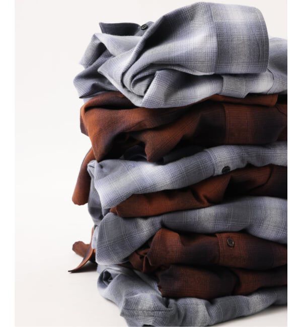 JOURNAL STANDARD「【FOLL / フォル】brushed cotton cashmere check shirt」|シャツ・ブラウス|