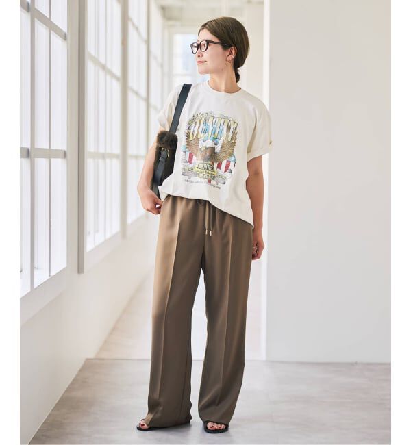Spick and Span「ソフトタッチイージースラックスパンツ」|スラックス|