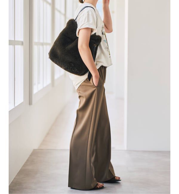 Spick and Span「ソフトタッチイージースラックスパンツ」|スラックス|
