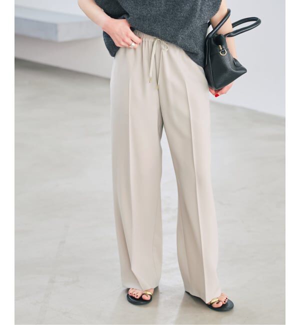 Spick and Span「ソフトタッチイージースラックスパンツ」|スラックス|