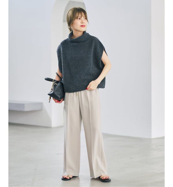 Spick and Span「ソフトタッチイージースラックスパンツ」|スラックス|