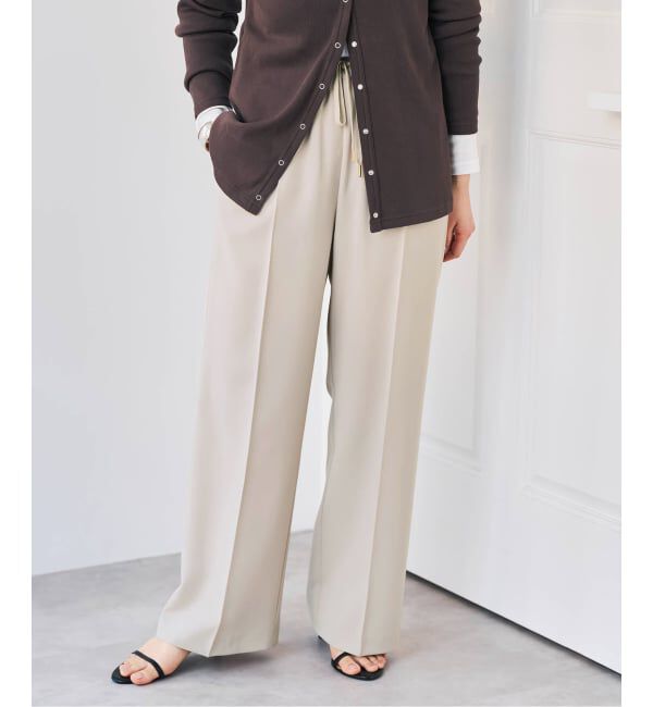 Spick and Span「ソフトタッチイージースラックスパンツ」|スラックス|