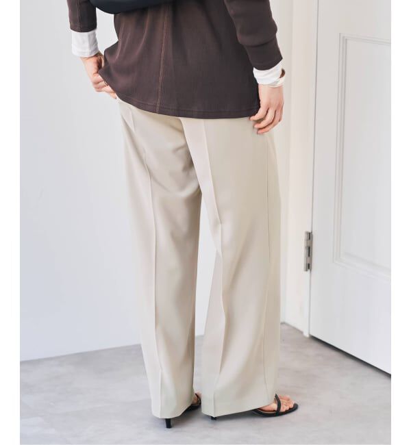 Spick and Span「ソフトタッチイージースラックスパンツ」|スラックス|