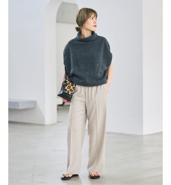 Spick and Span「ソフトタッチイージースラックスパンツ」|スラックス|