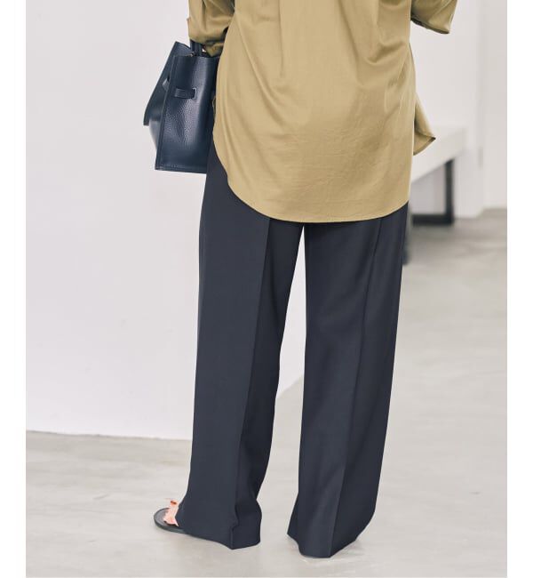 Spick and Span「ソフトタッチイージースラックスパンツ」|スラックス|