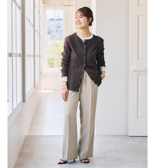 Spick and Span「ソフトタッチイージースラックスパンツ」|スラックス|
