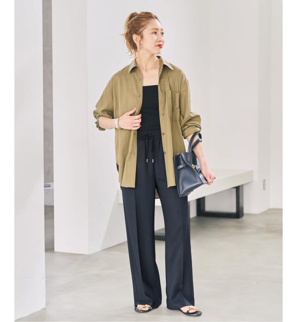 Spick and Span「ソフトタッチイージースラックスパンツ」|スラックス|
