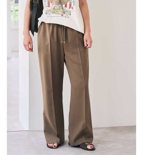 Spick and Span「ソフトタッチイージースラックスパンツ」|スラックス|