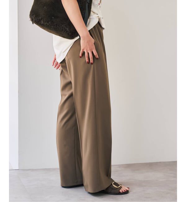 Spick and Span「ソフトタッチイージースラックスパンツ」|スラックス|