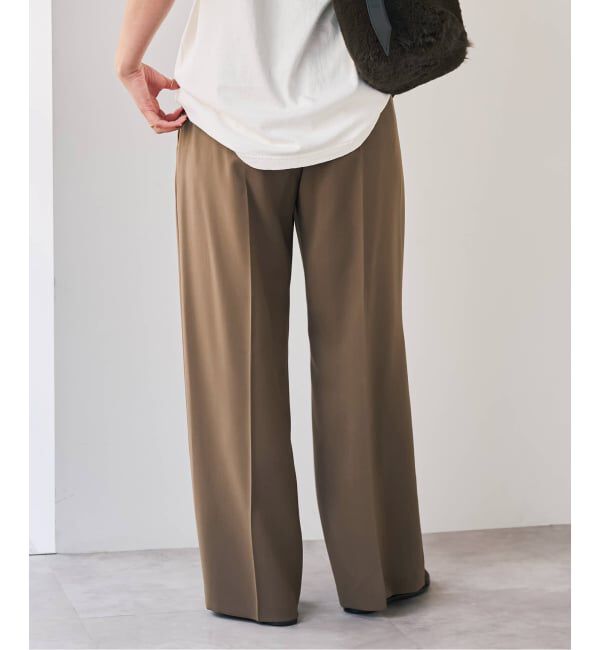 Spick and Span「ソフトタッチイージースラックスパンツ」|スラックス|