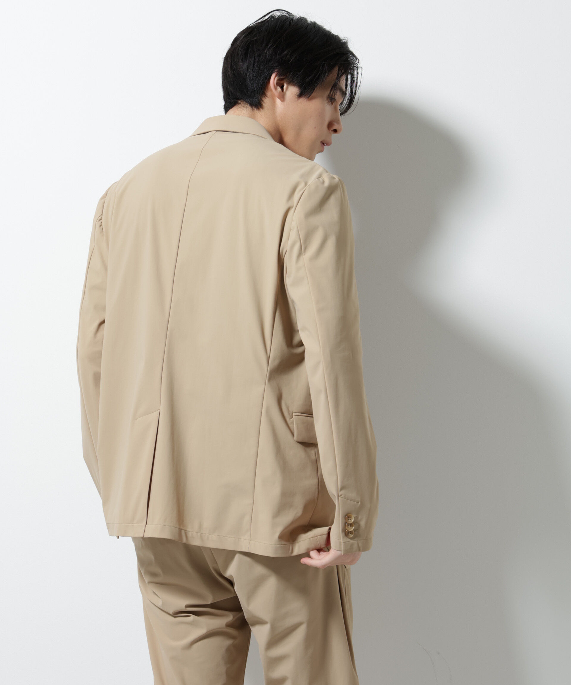 nano･universe「｢N JACKET PREMIUM｣ｸｰﾙﾀｯﾁ4WAYｽﾄﾚｯﾁｼﾞｬｹｯﾄ撥水(ｾｯﾄｱｯ 」|スーツ|