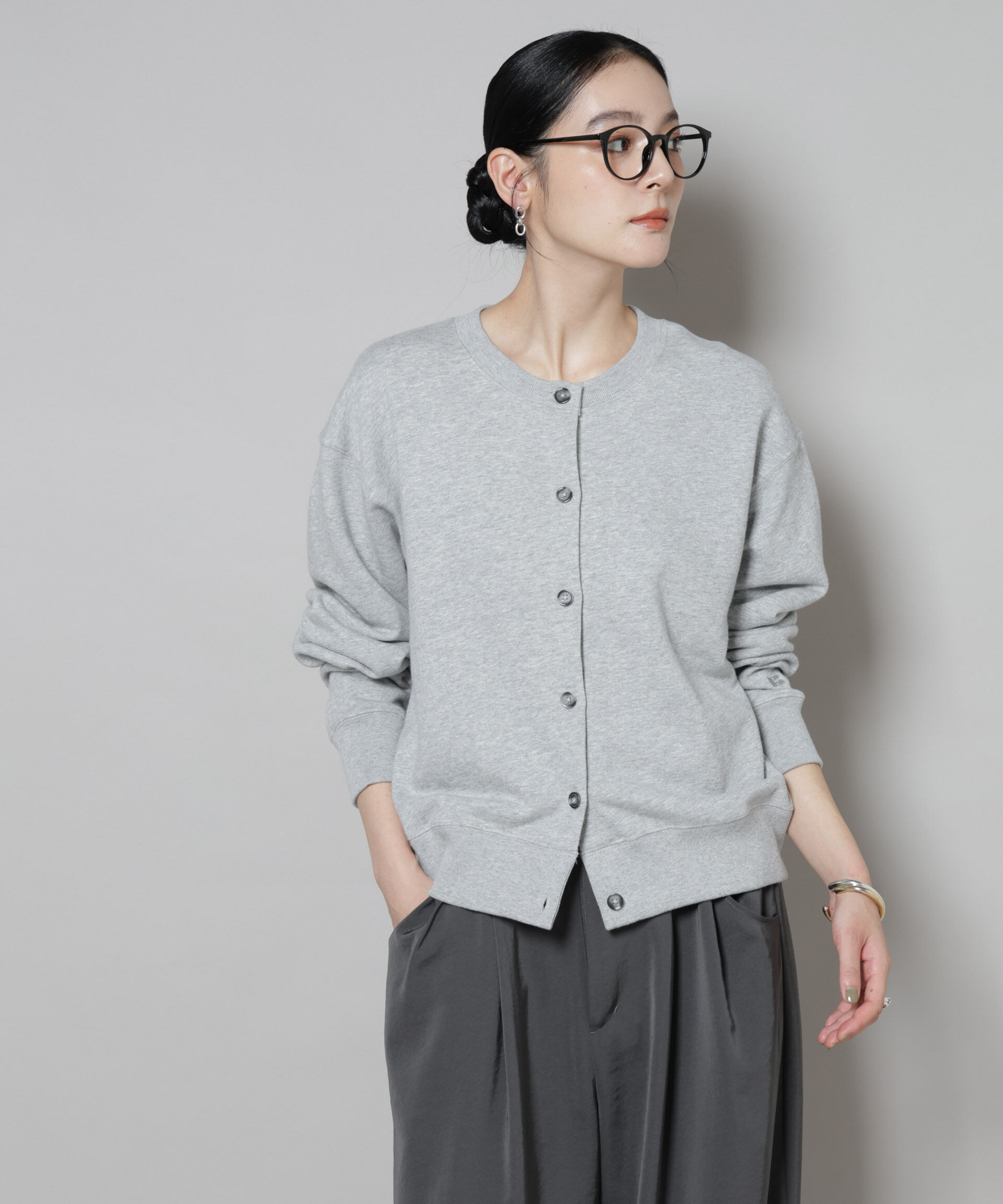 nano･universe「RUSSELL ATHLETIC/別注 Mini Logo Sweat Cardigan」|Tシャツ・カットソー|