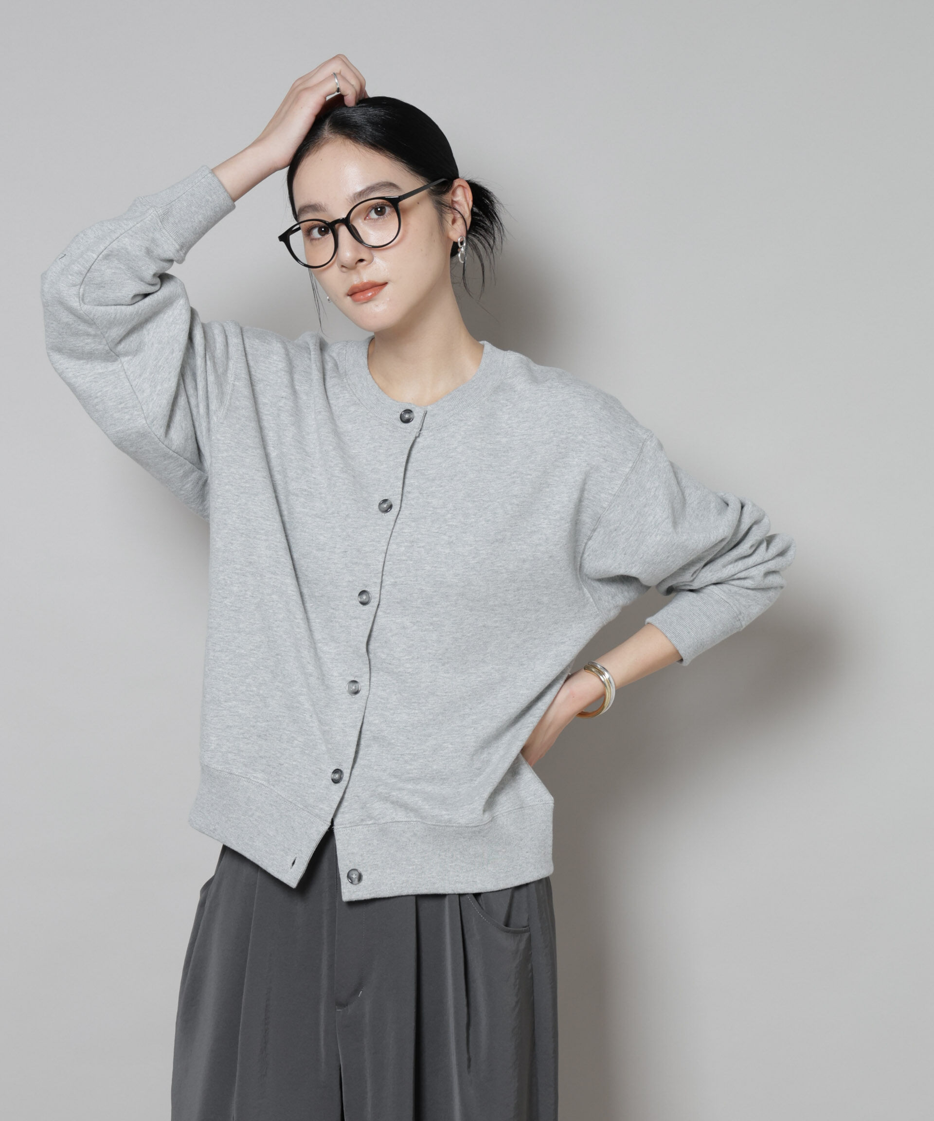nano･universe「RUSSELL ATHLETIC/別注 Mini Logo Sweat Cardigan」|Tシャツ・カットソー|